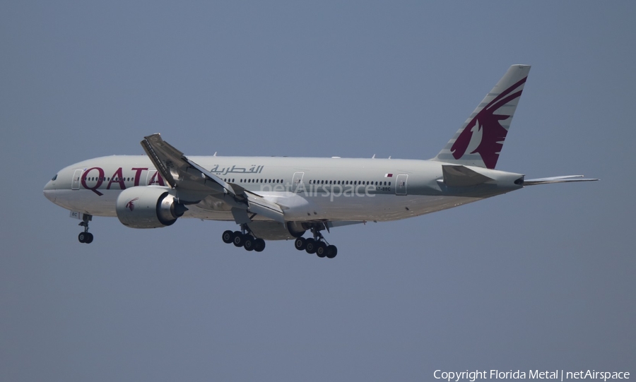 Qatar Airways Boeing 777-2DZ(LR) (A7-BBC) | Photo 551657