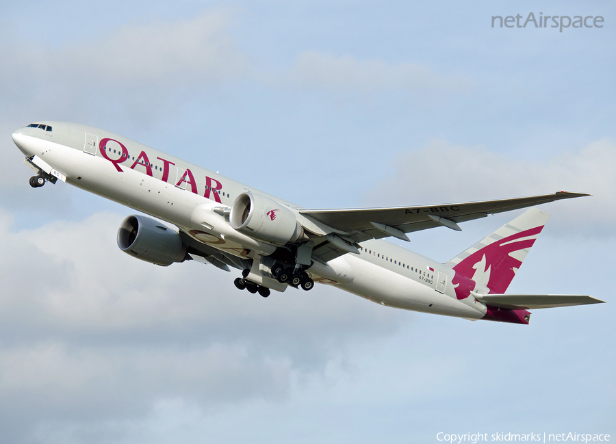 Qatar Airways Boeing 777-2DZ(LR) (A7-BBC) | Photo 32536