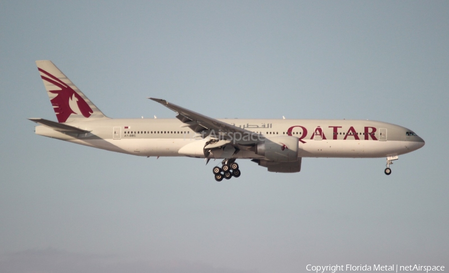 Qatar Airways Boeing 777-2DZ(LR) (A7-BBC) | Photo 297849