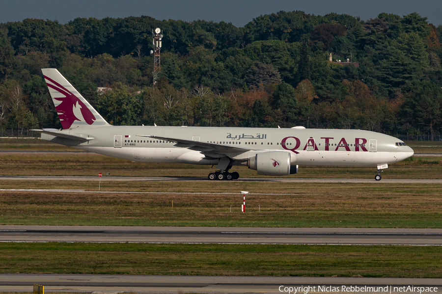 Qatar Airways Boeing 777-2DZ(LR) (A7-BBD) | Photo 406266
