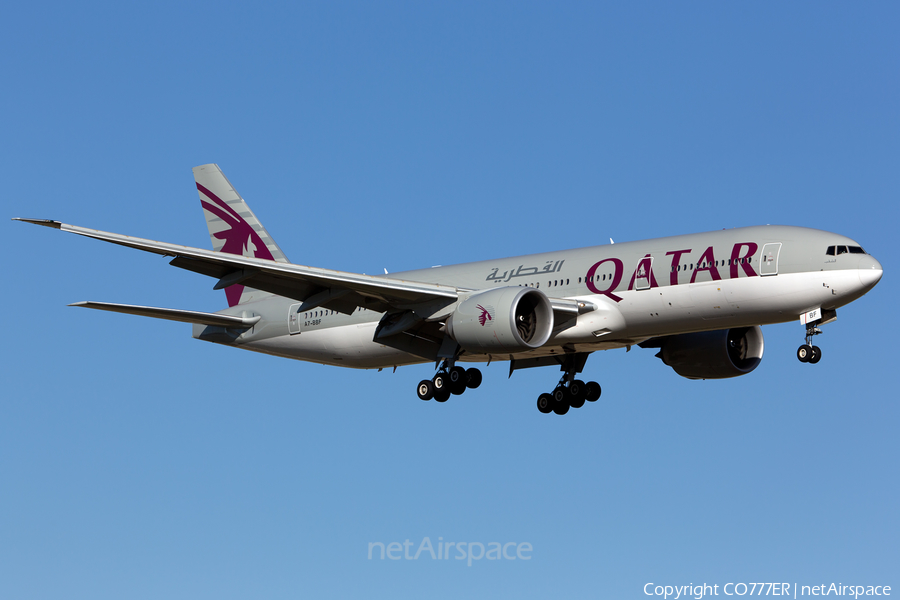 Qatar Airways Boeing 777-2DZ(LR) (A7-BBF) | Photo 96432