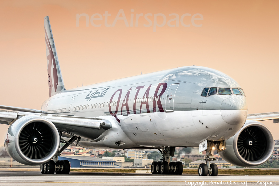 Qatar Airways Boeing 777-2DZ(LR) (A7-BBF) | Photo 331525
