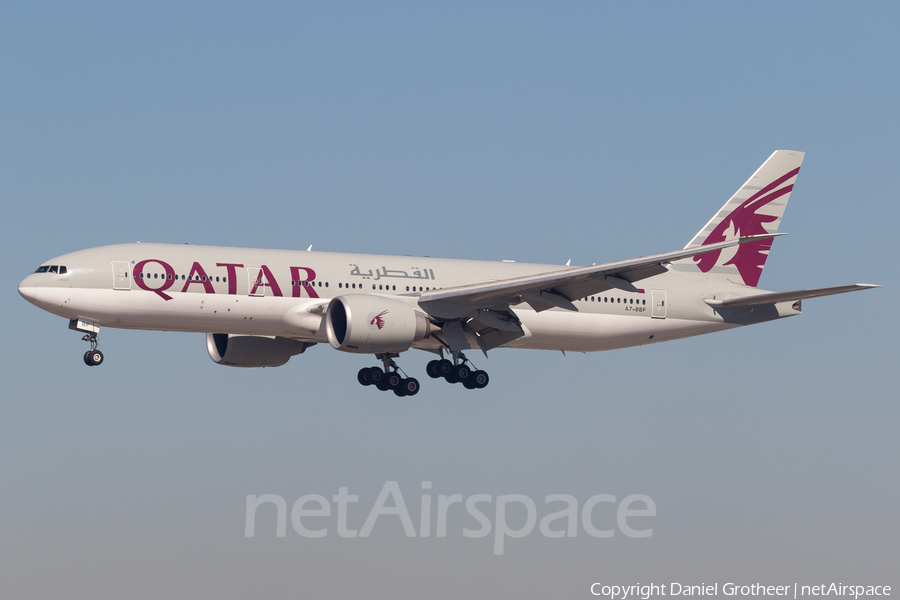 Qatar Airways Boeing 777-2DZ(LR) (A7-BBF) | Photo 238914