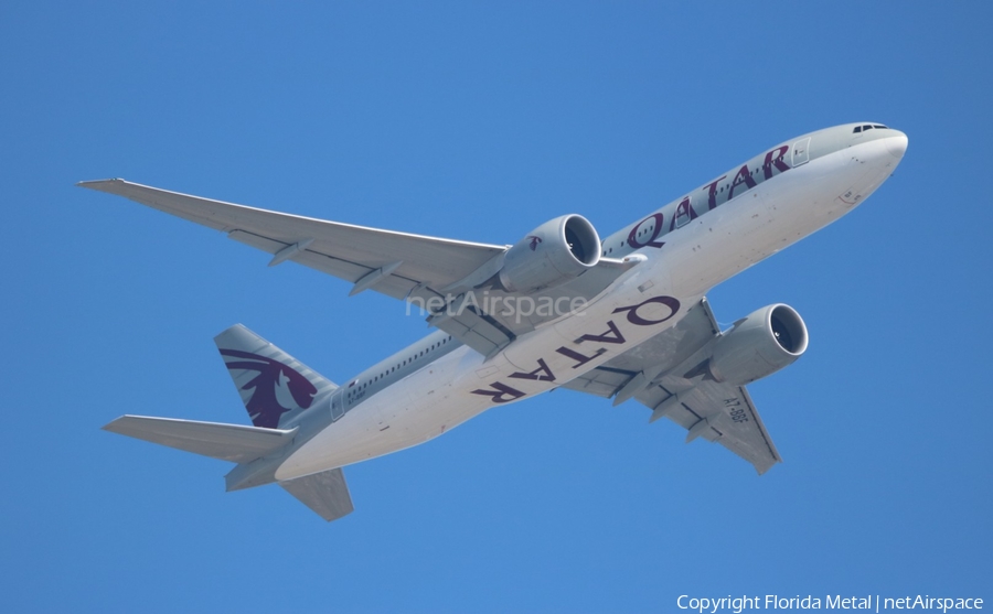 Qatar Airways Boeing 777-2DZ(LR) (A7-BBF) | Photo 327172