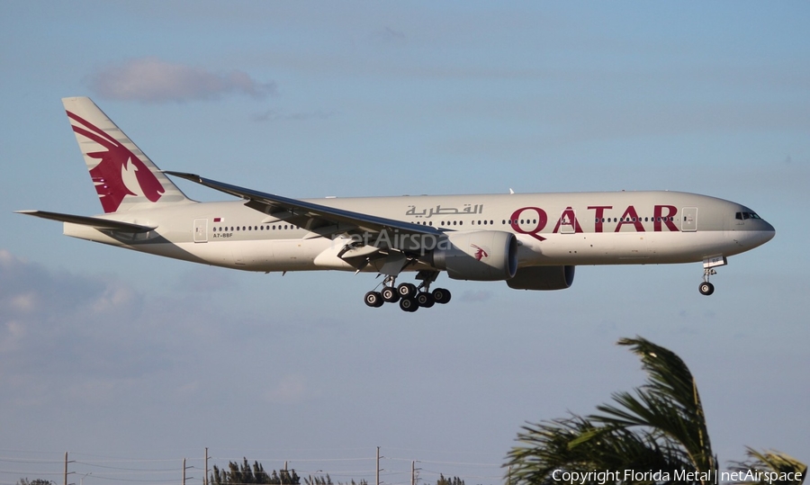 Qatar Airways Boeing 777-2DZ(LR) (A7-BBF) | Photo 297851