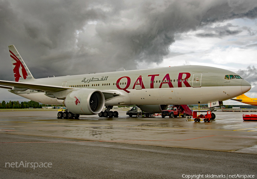 Qatar Airways Boeing 777-2DZ(LR) (A7-BBF) | Photo 188074