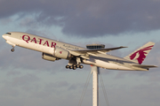 Qatar Airways Boeing 777-2DZ(LR) (A7-BBG) at  London - Heathrow, United Kingdom