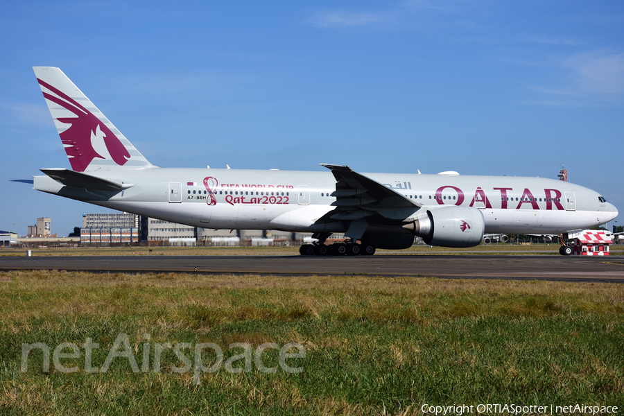 Qatar Airways Boeing 777-2DZ(LR) (A7-BBH) | Photo 535492