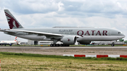 Qatar Airways Boeing 777-2DZ(LR) (A7-BBH) at  London - Heathrow, United Kingdom