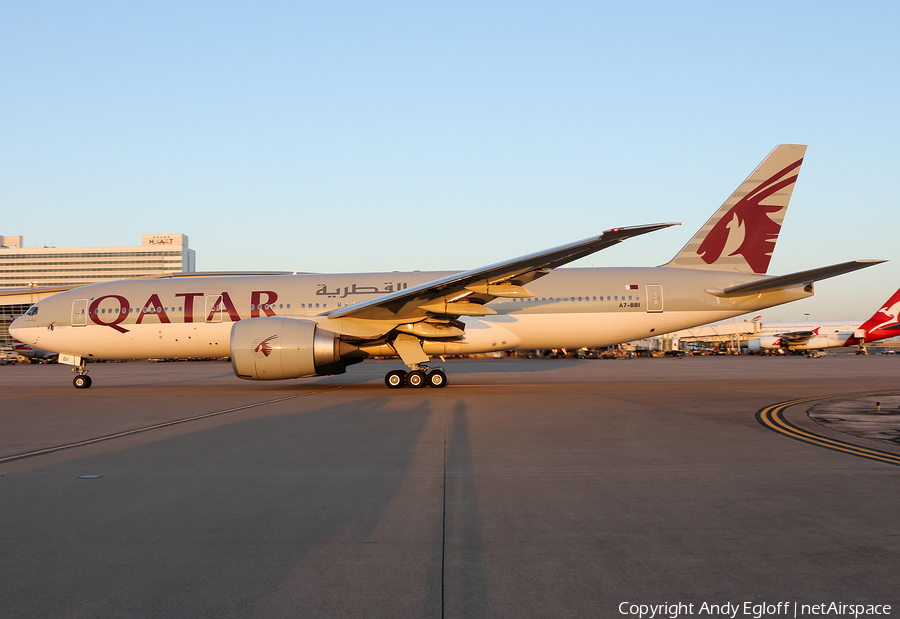 Qatar Airways Boeing 777-2DZ(LR) (A7-BBI) | Photo 382995