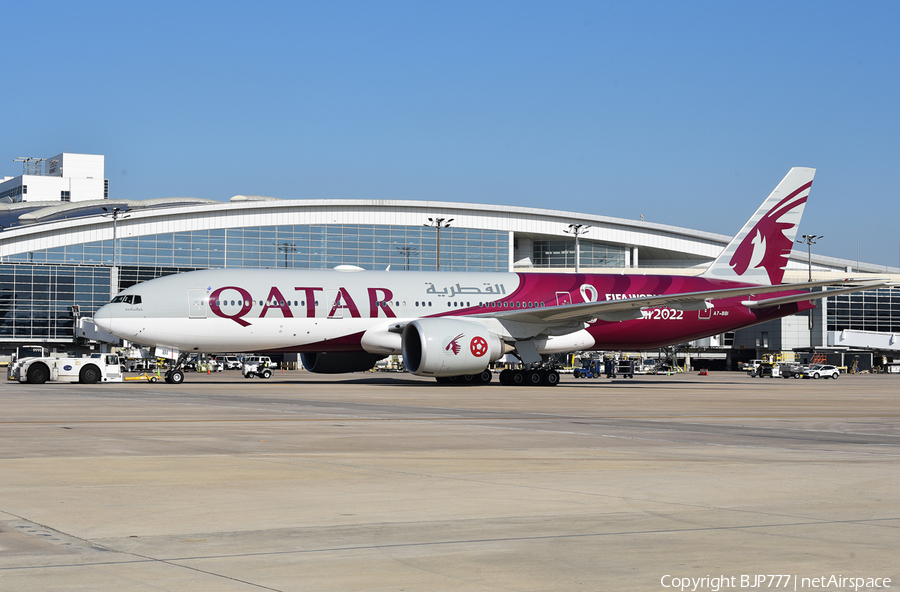 Qatar Airways Boeing 777-2DZ(LR) (A7-BBI) | Photo 485495