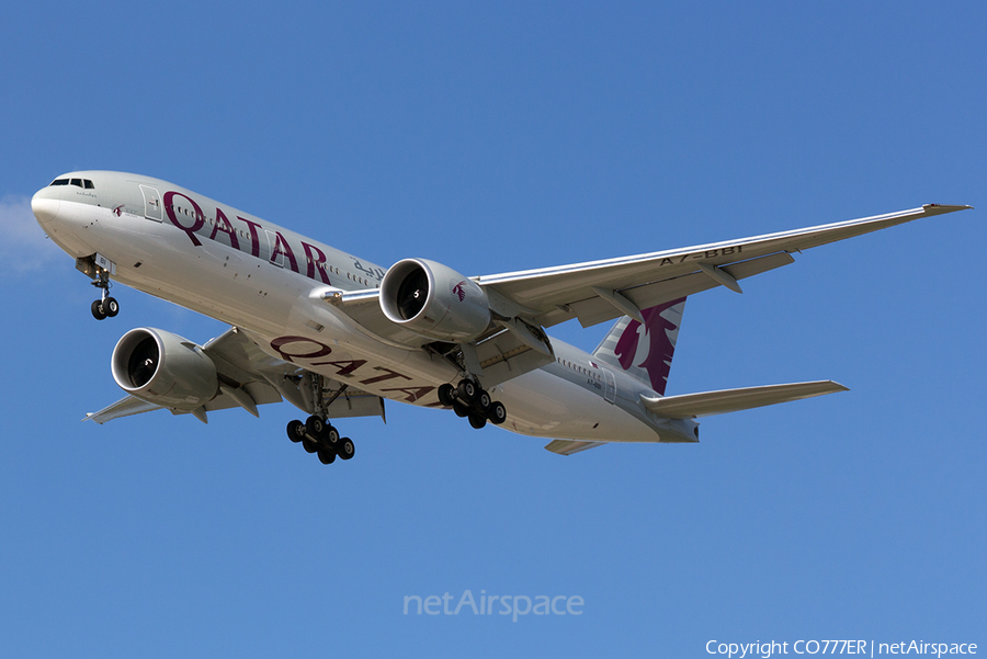 Qatar Airways Boeing 777-2DZ(LR) (A7-BBI) | Photo 10189
