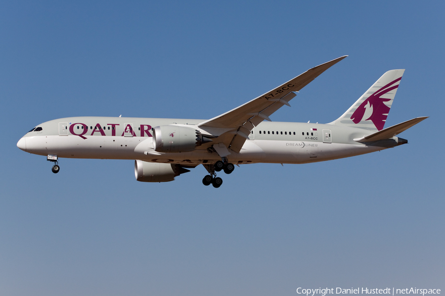 Qatar Airways Boeing 787-8 Dreamliner (A7-BCC) | Photo 444941