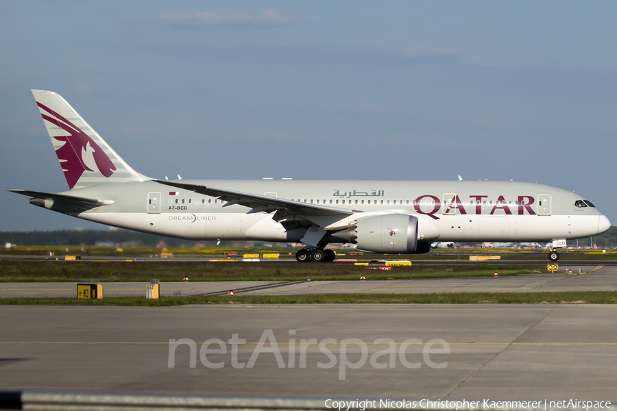 Qatar Airways Boeing 787-8 Dreamliner (A7-BCD) | Photo 158760