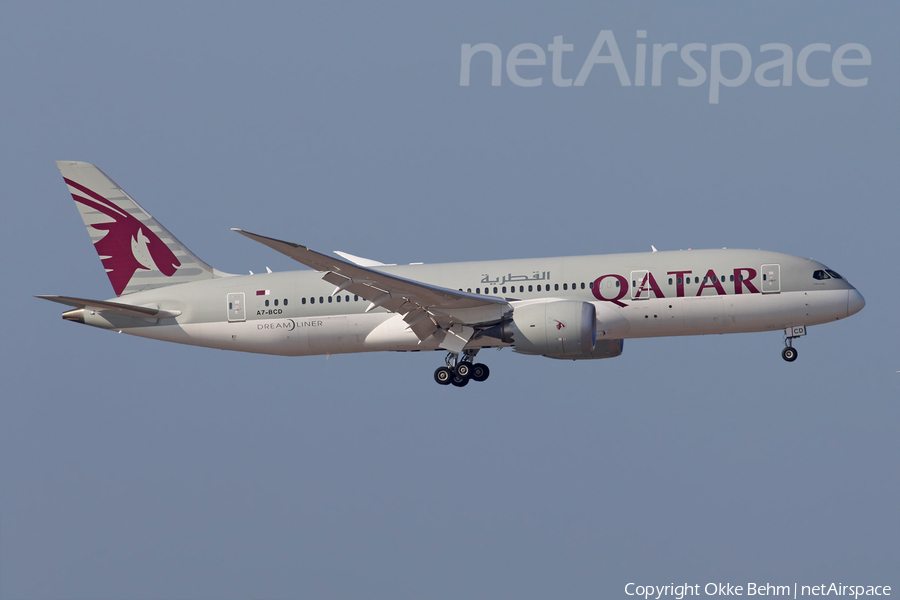Qatar Airways Boeing 787-8 Dreamliner (A7-BCD) | Photo 156213