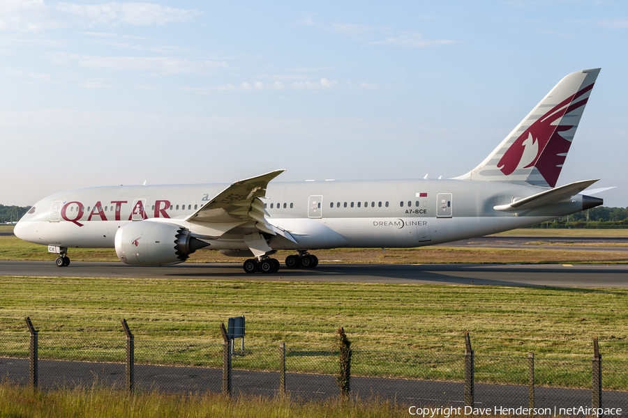 Qatar Airways Boeing 787-8 Dreamliner (A7-BCE) | Photo 247769