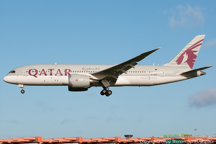 Qatar Airways Boeing 787-8 Dreamliner (A7-BCE) | Photo 292332