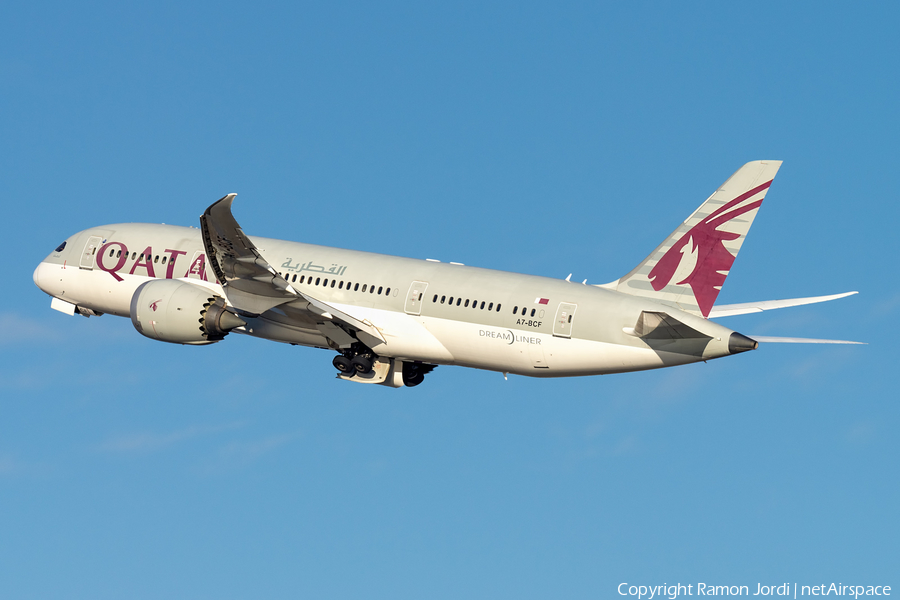 Qatar Airways Boeing 787-8 Dreamliner (A7-BCF) | Photo 482703