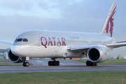 Qatar Airways Boeing 787-8 Dreamliner (A7-BCM) at  Manchester - International (Ringway), United Kingdom