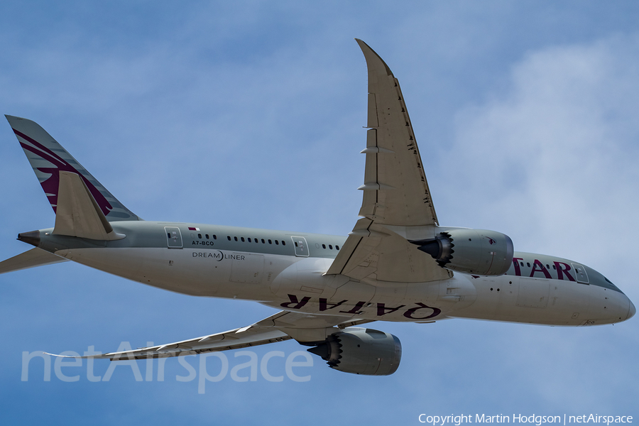 Qatar Airways Boeing 787-8 Dreamliner (A7-BCO) | Photo 288145