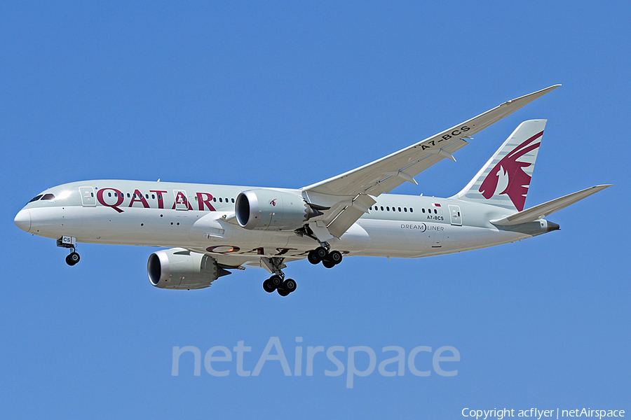 Qatar Airways Boeing 787-8 Dreamliner (A7-BCS) | Photo 152079