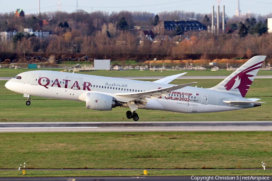 Qatar Airways Boeing 787-8 Dreamliner (A7-BCV) | Photo 544271