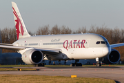 Qatar Airways Boeing 787-8 Dreamliner (A7-BDA) at  Manchester - International (Ringway), United Kingdom