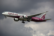 Qatar Airways Boeing 777-3DZ(ER) (A7-BEB) at  Manchester - International (Ringway), United Kingdom