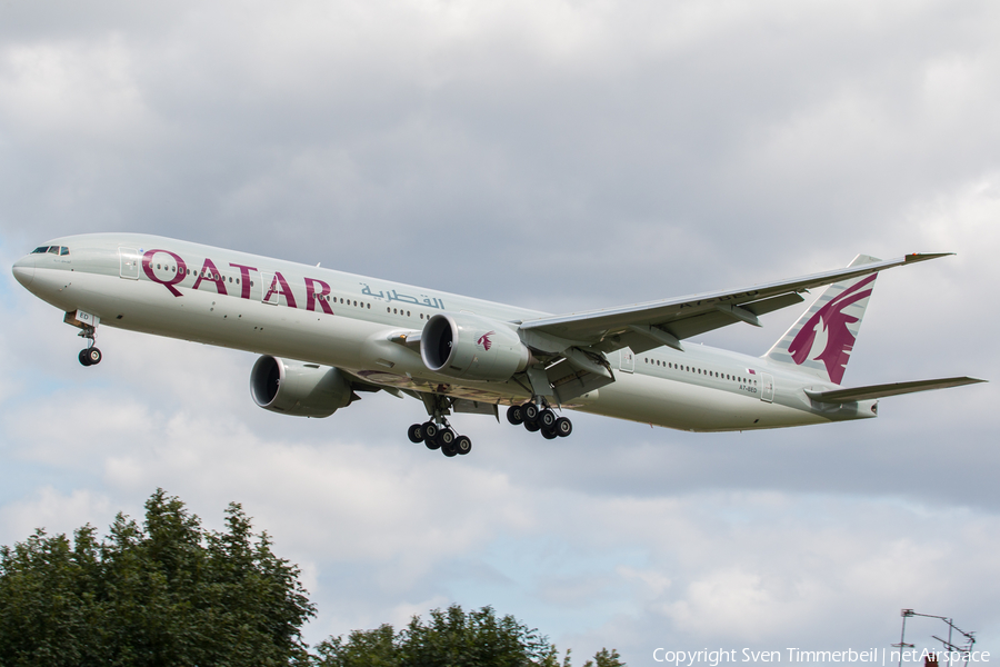 Qatar Airways Boeing 777-3DZ(ER) (A7-BED) | Photo 188541