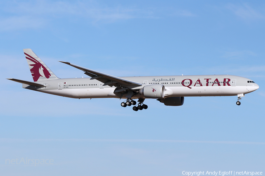 Qatar Airways Boeing 777-3DZ(ER) (A7-BEI) | Photo 193094