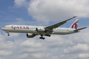 Qatar Airways Boeing 777-3DZ(ER) (A7-BEJ) at  London - Heathrow, United Kingdom