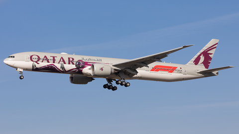 Qatar Airways Boeing 777-3DZ(ER) (A7-BEL) at  Frankfurt am Main, Germany