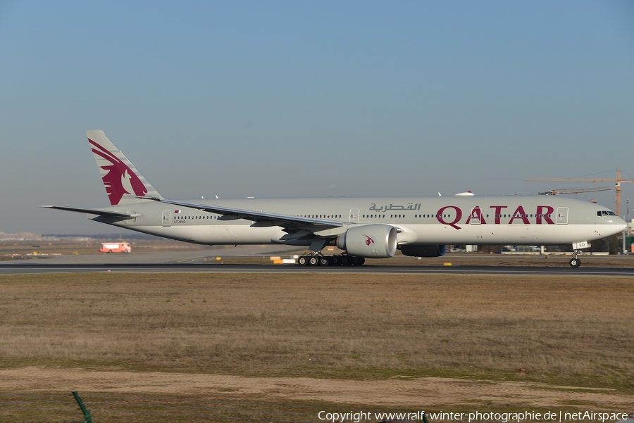 Qatar Airways Boeing 777-3DZ(ER) (A7-BEO) | Photo 359650