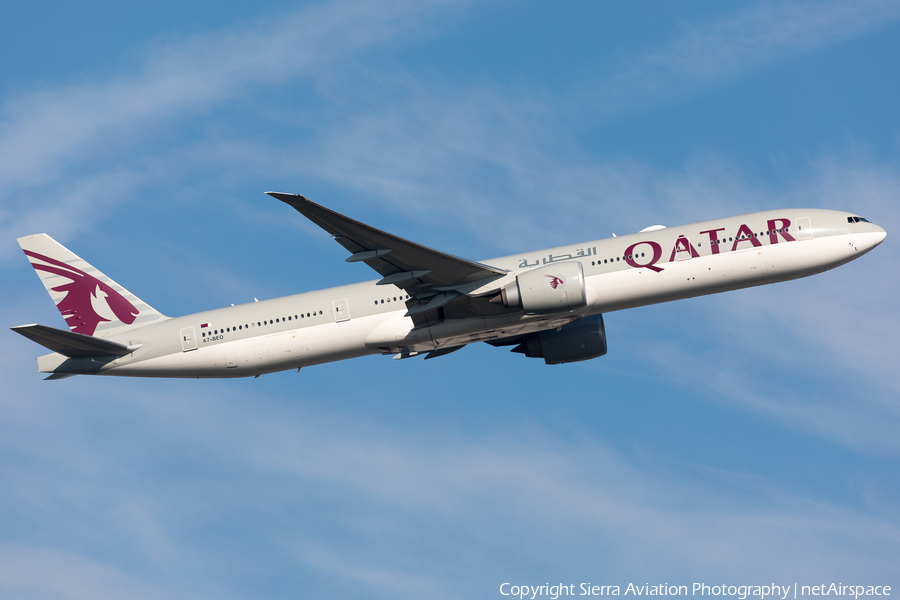 Qatar Airways Boeing 777-3DZ(ER) (A7-BEO) | Photo 502494