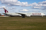 Qatar Airways Boeing 777-3DZ(ER) (A7-BEP) at  Amsterdam - Schiphol, Netherlands