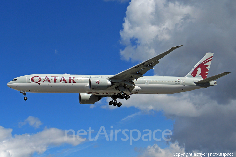 Qatar Airways Boeing 777-3DZ(ER) (A7-BEQ) | Photo 397594