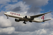Qatar Airways Boeing 777-3DZ(ER) (A7-BEQ) at  London - Heathrow, United Kingdom