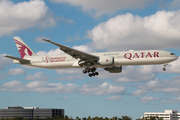 Qatar Airways Boeing 777-3DZ(ER) (A7-BEQ) at  Miami - International, United States