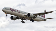 Qatar Airways Boeing 777-3DZ(ER) (A7-BEW) at  London - Heathrow, United Kingdom