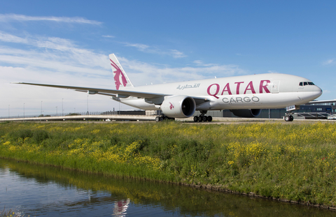 Qatar Airways Cargo Boeing 777-FDZ (A7-BFA) at  Amsterdam - Schiphol, Netherlands