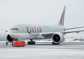 Qatar Airways Cargo Boeing 777-FDZ (A7-BFD) at  Oslo - Gardermoen, Norway