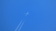 Qatar Airways Cargo Boeing 777-FDZ (A7-BFG) at  In Flight, Guernsey