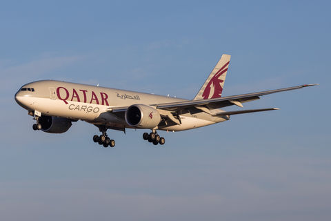 Qatar Airways Cargo Boeing 777-FDZ (A7-BFQ) at  Liege - Bierset, Belgium