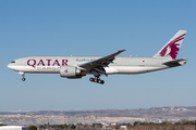 Qatar Airways Cargo Boeing 777-FDZ (A7-BFU) at  Zaragoza, Spain