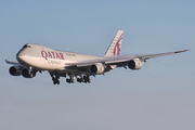 Qatar Airways Cargo Boeing 747-83QF (A7-BGB) at  Luxembourg - Findel, Luxembourg