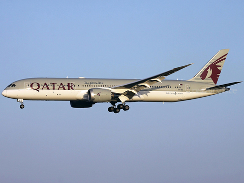 Qatar Airways Boeing 787-9 Dreamliner (A7-BHI) at  Rome - Fiumicino (Leonardo DaVinci), Italy