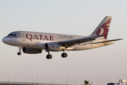 Qatar Airways Airbus A319-133LR (A7-CJB) at  London - Heathrow, United Kingdom