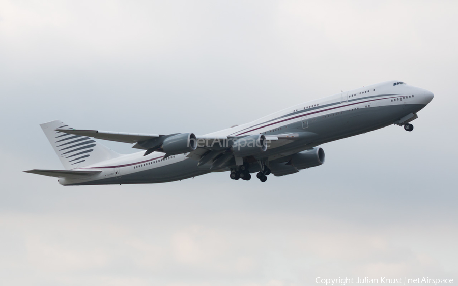 Qatar Amiri Flight Boeing 747-8KB(BBJ) (A7-HBJ) | Photo 99370