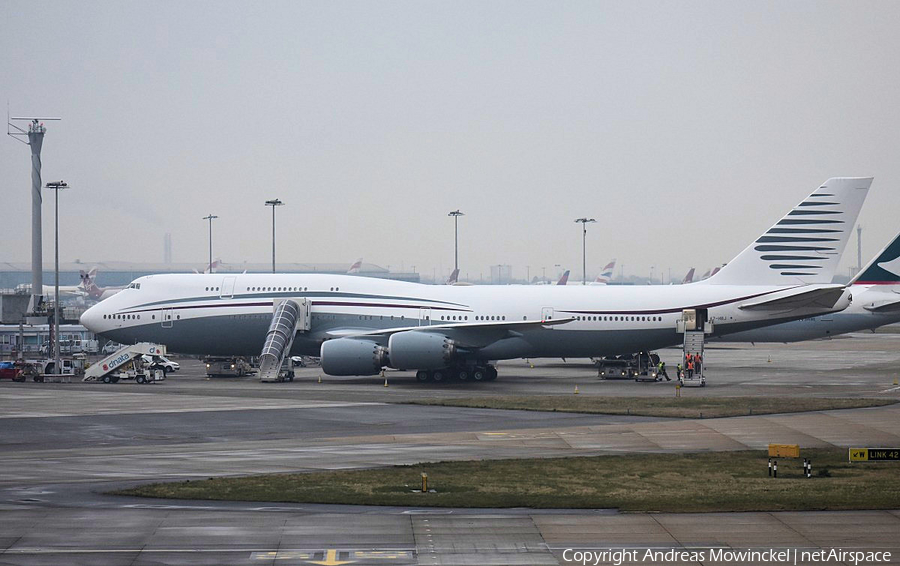 Qatar Amiri Flight Boeing 747-8KB(BBJ) (A7-HBJ) | Photo 262503