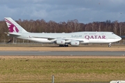 Qatar Amiri Flight Boeing 747-8KB(BBJ) (A7-HHE) at  Hamburg - Fuhlsbuettel (Helmut Schmidt), Germany